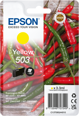 Original Epson 503 Yellow Ink Cartridge (C13T09Q44010) T09Q4 Chillies