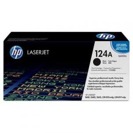 Original HP Q6000A Black Toner Cartridge 124A