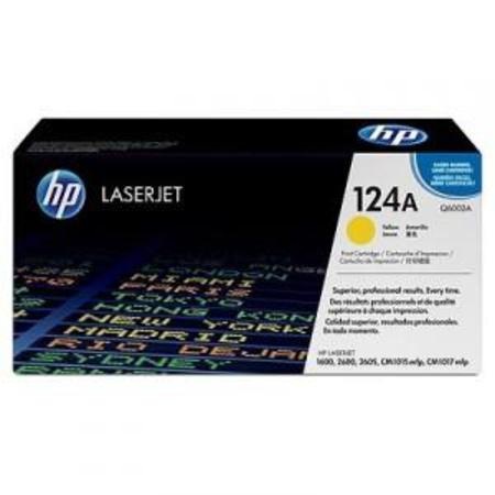 Original HP Q6002A Yellow Toner Cartridge 124A