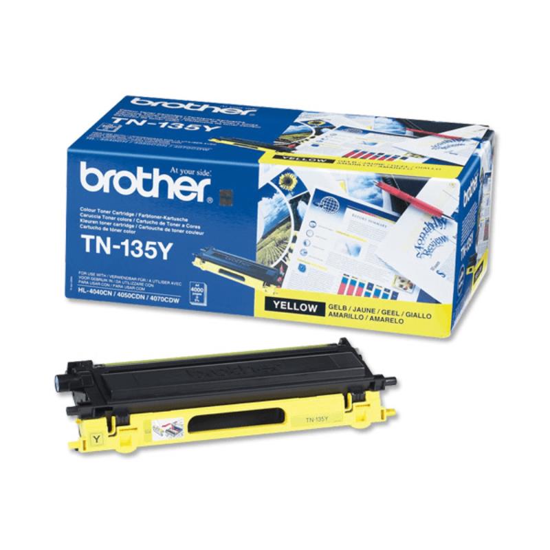 Brother Original TN-135Y High Capacity Yellow Toner Cartridge
