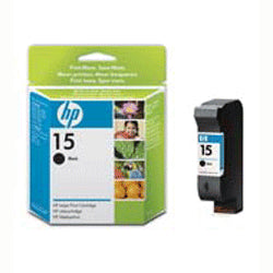 HP Original No. 15 Black Ink Cartridge (C6615DE)