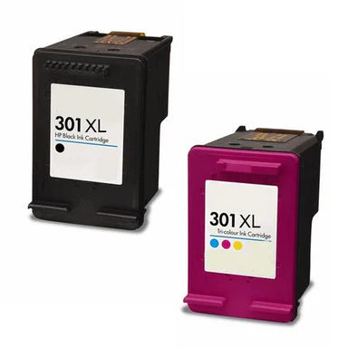 HP Remanufactured CH563EE CH564EE (301XL) Black Colour Ink Cartridge Set