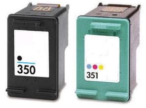 HP Remanufactured CB335EE CB337EE (350 351) Black Colour Cartridge Set