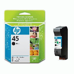 HP Original No. 45 Black Ink Cartridge (51645AE)