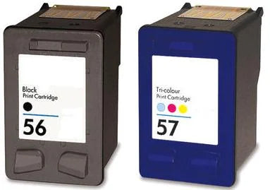 HP 56 and HP 57 Remanufactured Black Colour Cartridge Set
