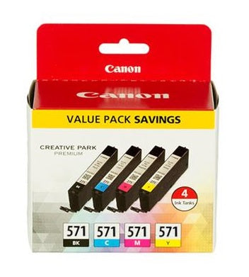 Canon CLI‑571 4 Colour Ink Cartridge Multipack