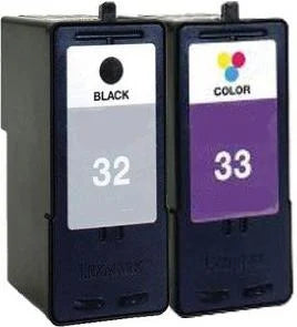 Remanufactured Lexmark 18C1623E 18C1624E (23A) (24A) Black Colour Ink Cartridge Set