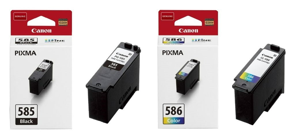 Original Canon PG585-CL586 Black and Tri-Colour Ink Multipack Value Pack - (6205C004)