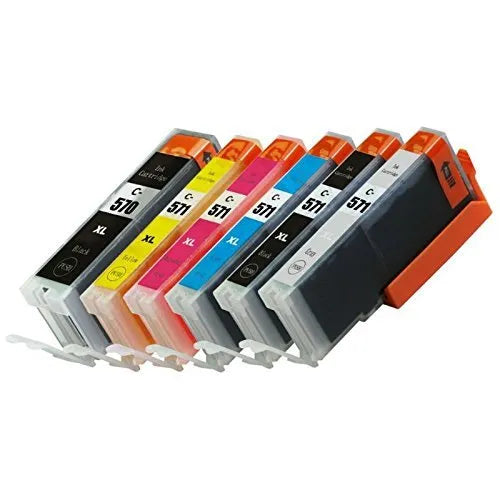 Canon Compatible PGI-570XLPGBK / CLI-571XL BK/C/M/Y/GY Ink Cartridge Set (6)