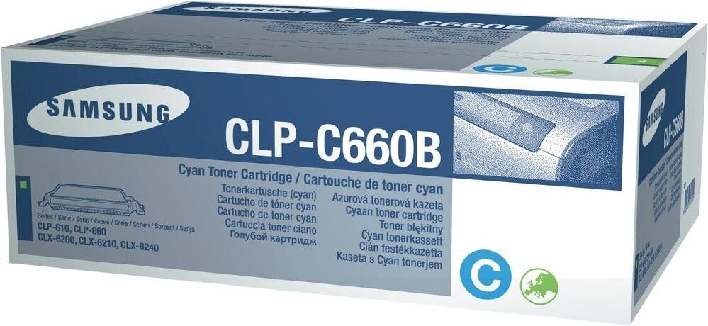 Original Samsung CLP-610/660 Cyan Toner Cartridge CLP-660