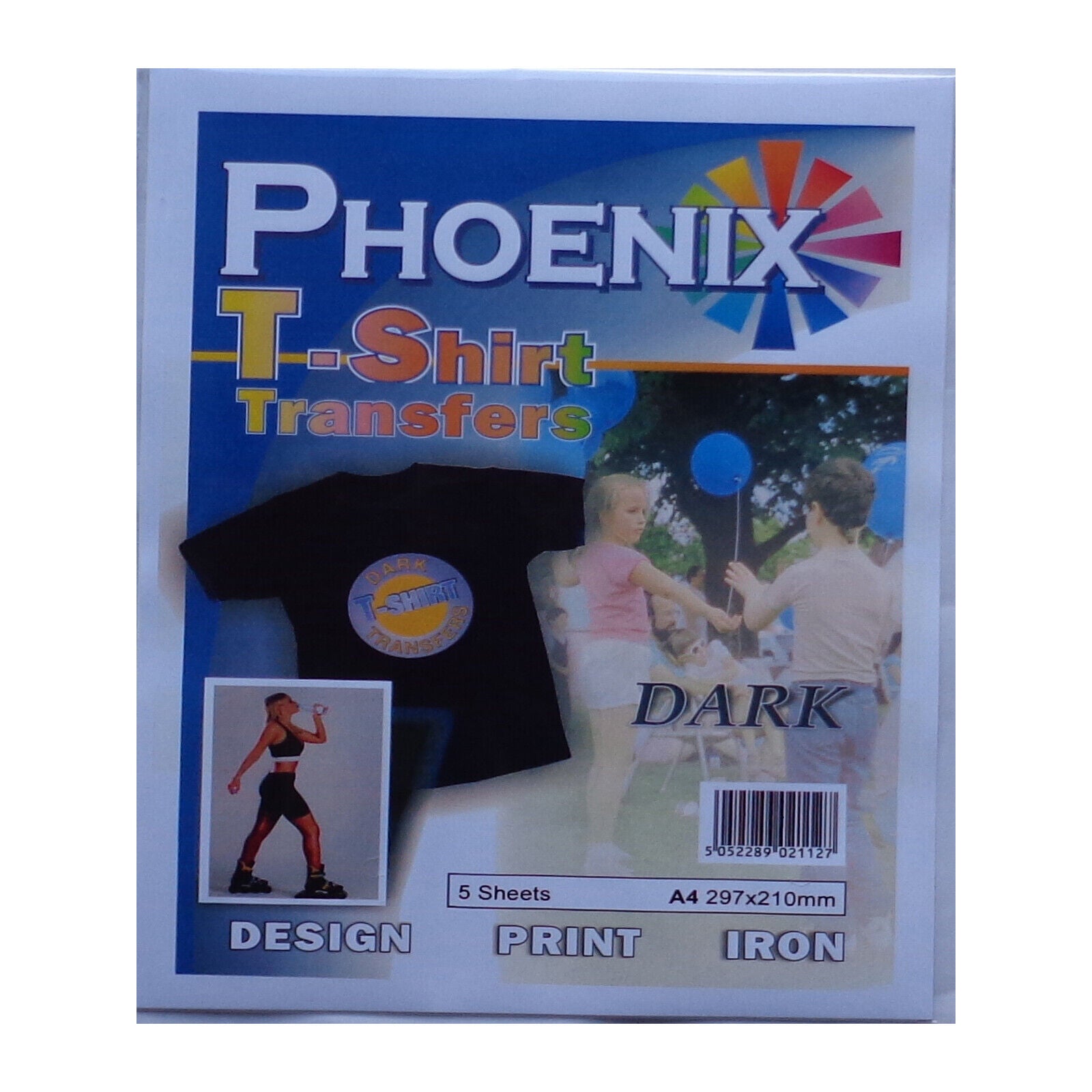Phoenix T-Shirt Transfer Paper A4 - Dark 5 Sheets