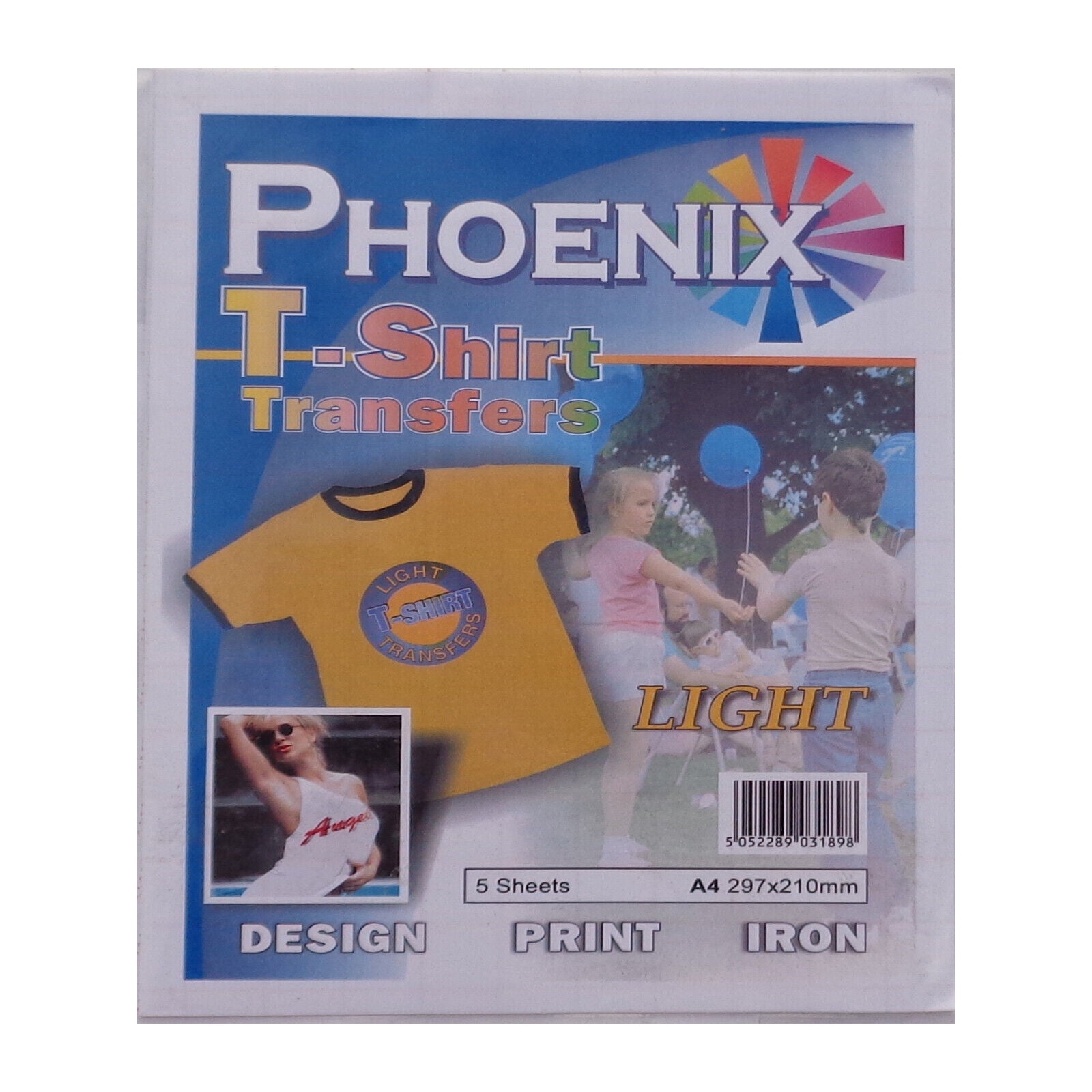 Phoenix T-Shirt Transfer Paper A4 - Light 5 Sheets