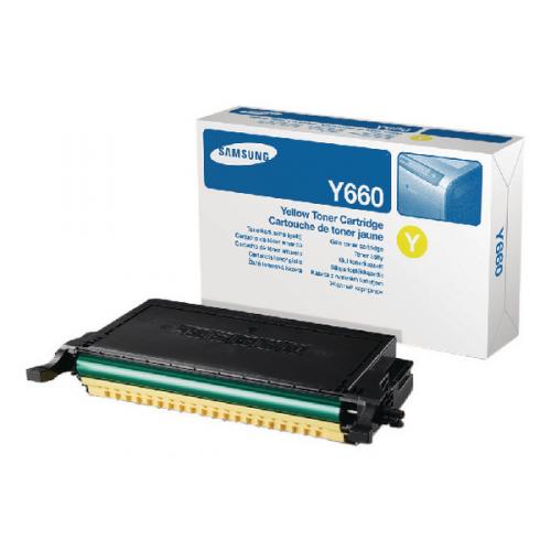 Original Samsung CLP-Y610/660 Yellow Toner Cartridge CLP-Y660