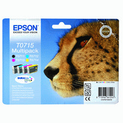 Epson Original T0715 Ink Cartridge Multipack ( Cheetah )