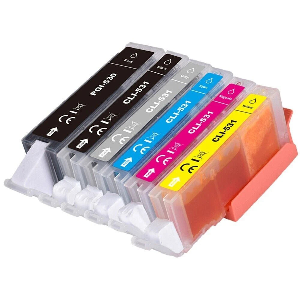 Compatible Multipack Canon PGI-530/CLI-531 Set (Including Grey) 6 Pack