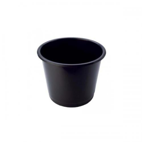 Deflecto Waste Bin Plastic Round 14 Litre Black