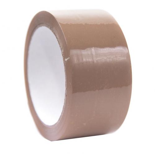 Low Noise Packaging Tape 48mmx66m Brown (Pack 6)
