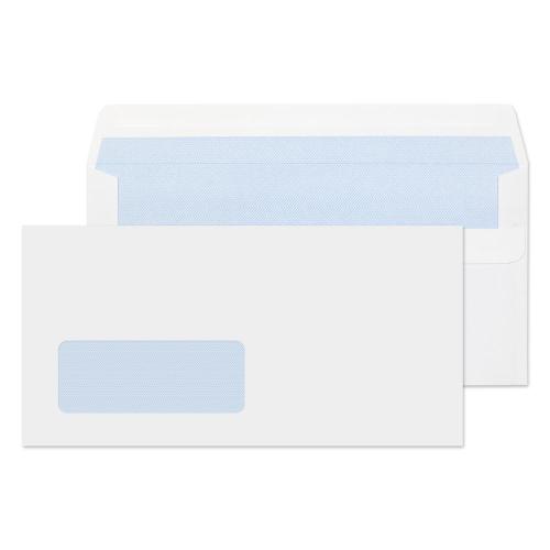 Wallet Envelope DL Self Seal Window 80gsm White (Pack 1000)